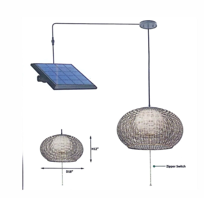 100 Lumen Solar Filament Post Light