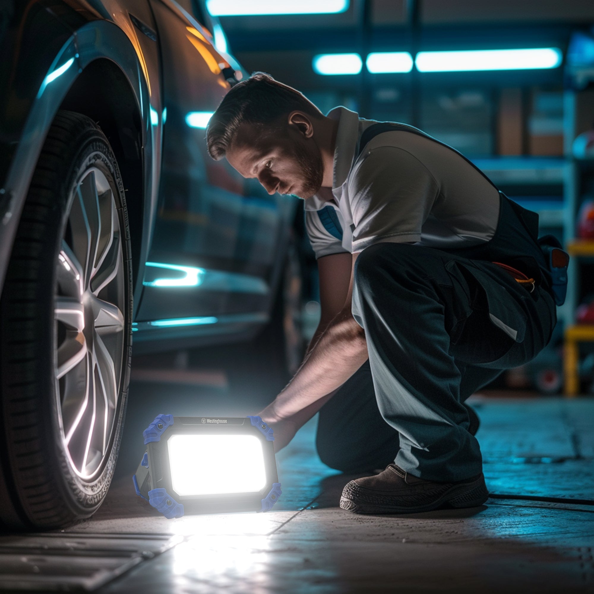 2-Pack, 2000 Lumen Rechargeable Work Light