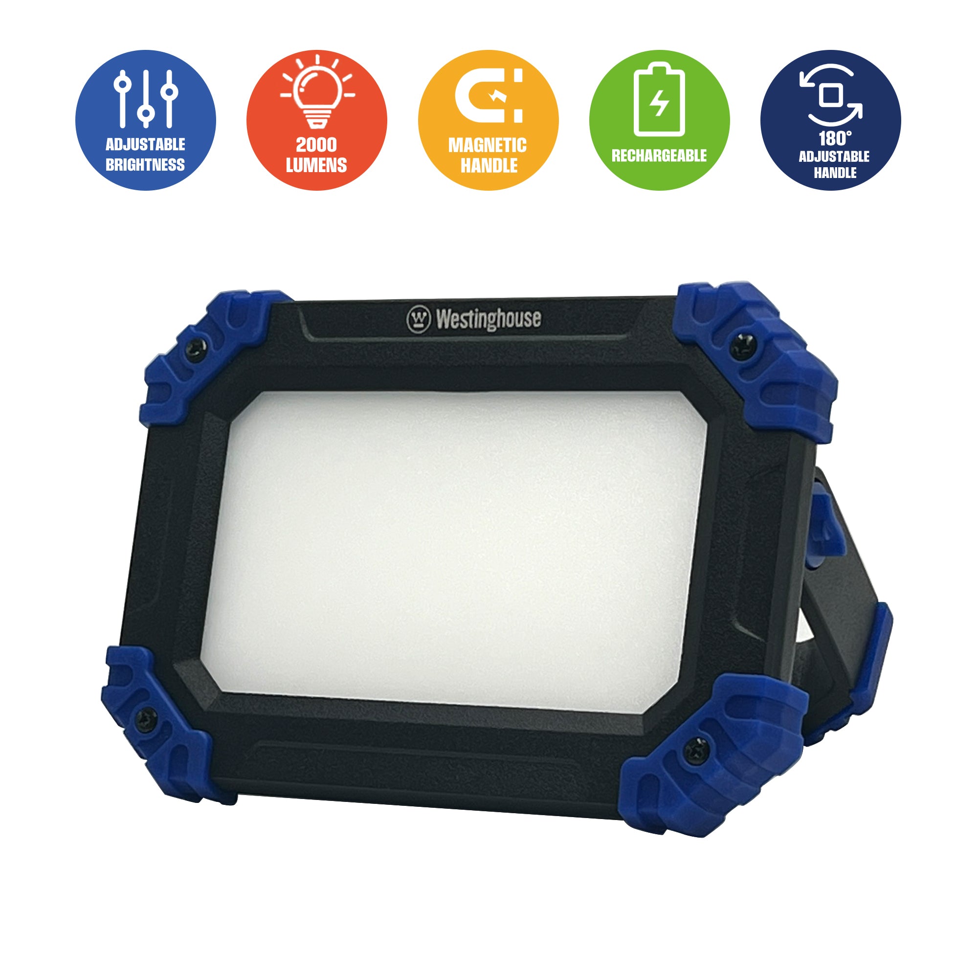 2-Pack, 2000 Lumen Rechargeable Work Light